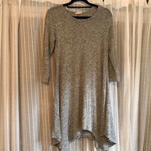 Grey Sweater Swing Dress